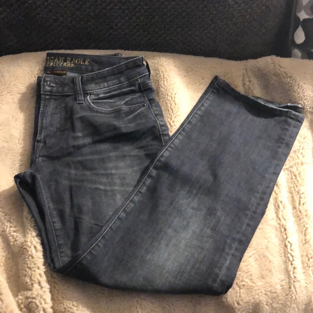 American Eagle Original Straight Dark Wash Jeans
